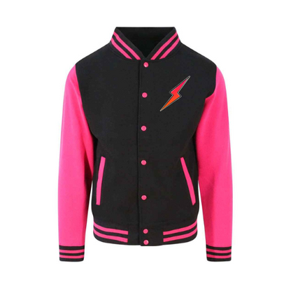 Invisible to Influential Varsity Jacket - Pink